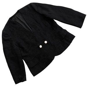 Sundazed (Belgium) Floral Damask Viscose Blend Kimono Jacket Black (Ziggy Chen)